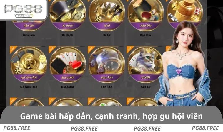 Game bài hấp dẫn, cạnh tranh, hợp gu hội viên