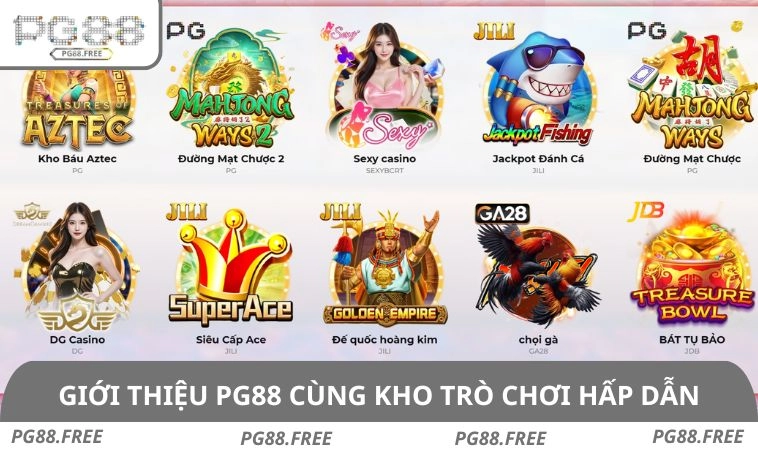 Giới thiệu PG88 cùng kho trò chơi hấp dẫn