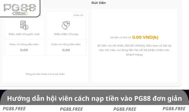 Hướng dẫn hội viên cách nạp tiền vào PG88 đơn giản