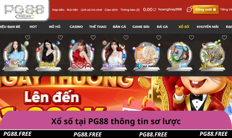 Xổ số tại PG88 thông tin sơ lược